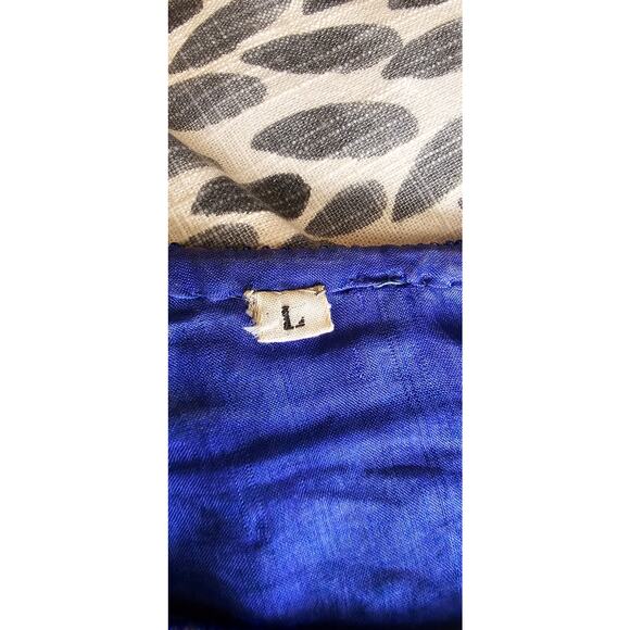 Vintage Women's Fully Sequin Beaded Silk Long‎ Sleeve Top & Skirt Set Large Blue - Picture 9 of 9